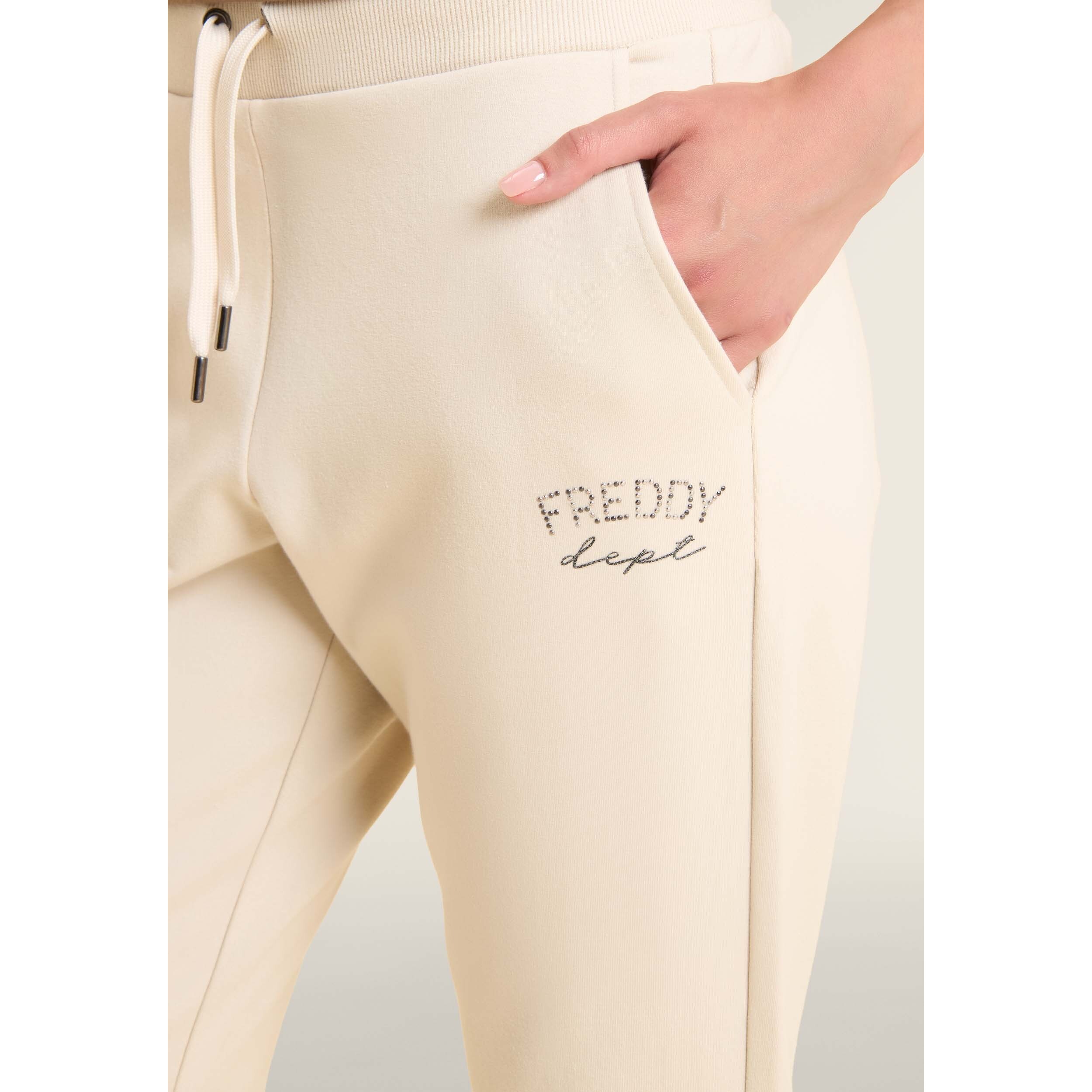 Pantaloni sportivi con fondo a polsino e coulisse