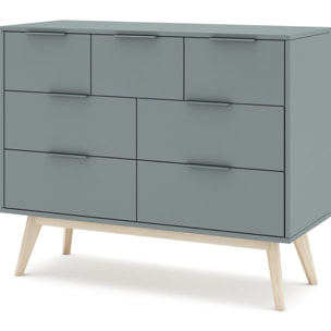 Commode 7 tiroirs en bois - PIERA