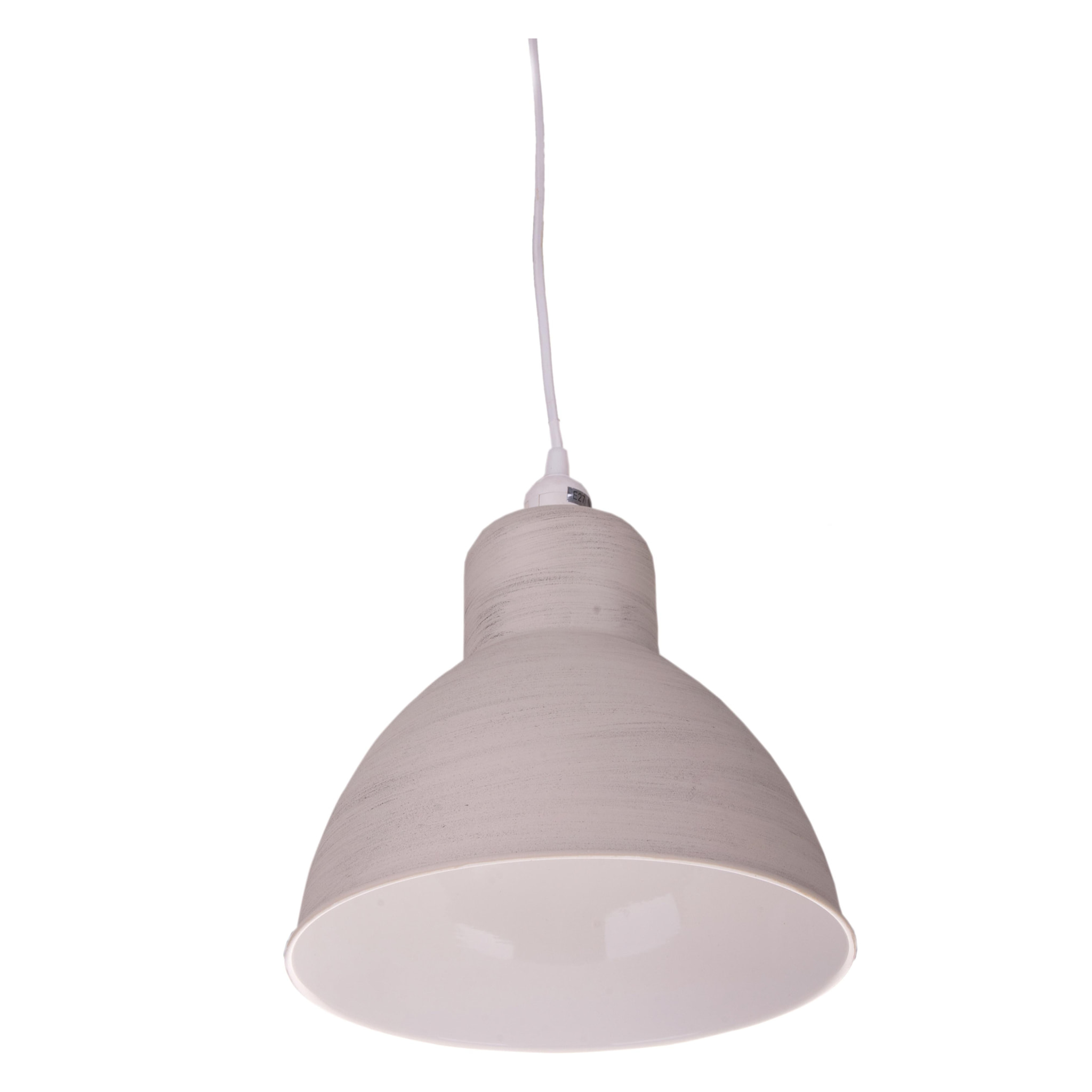 Lampadario. Altezza 26 Cm - Pezzi 1 - 26,5X30X26,5cm - Colore: Bianco - Bianchi Dino - Decori Casa E Complementi