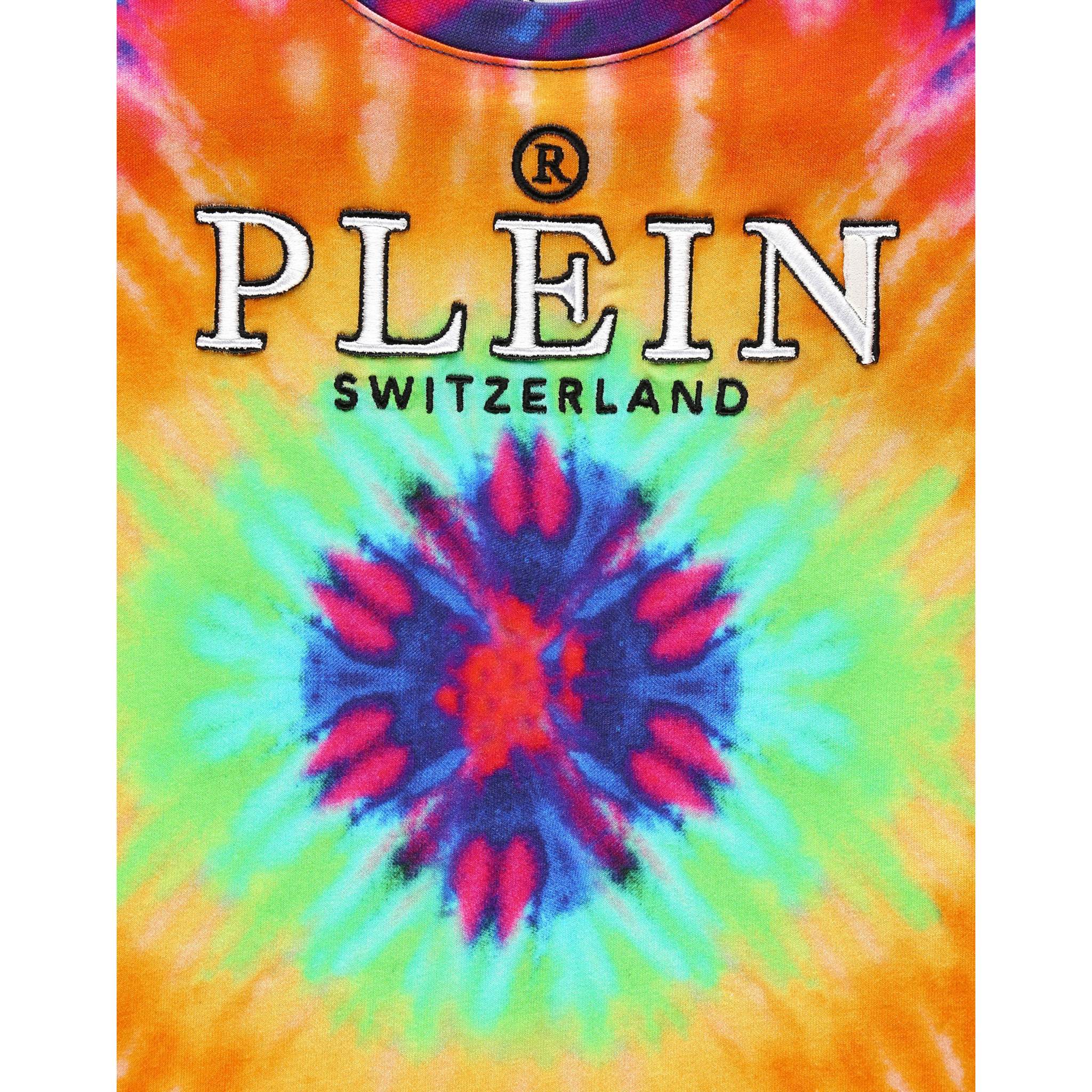 PHILIPP PLEIN T-Shirt Round Neck Ss TIE DYE