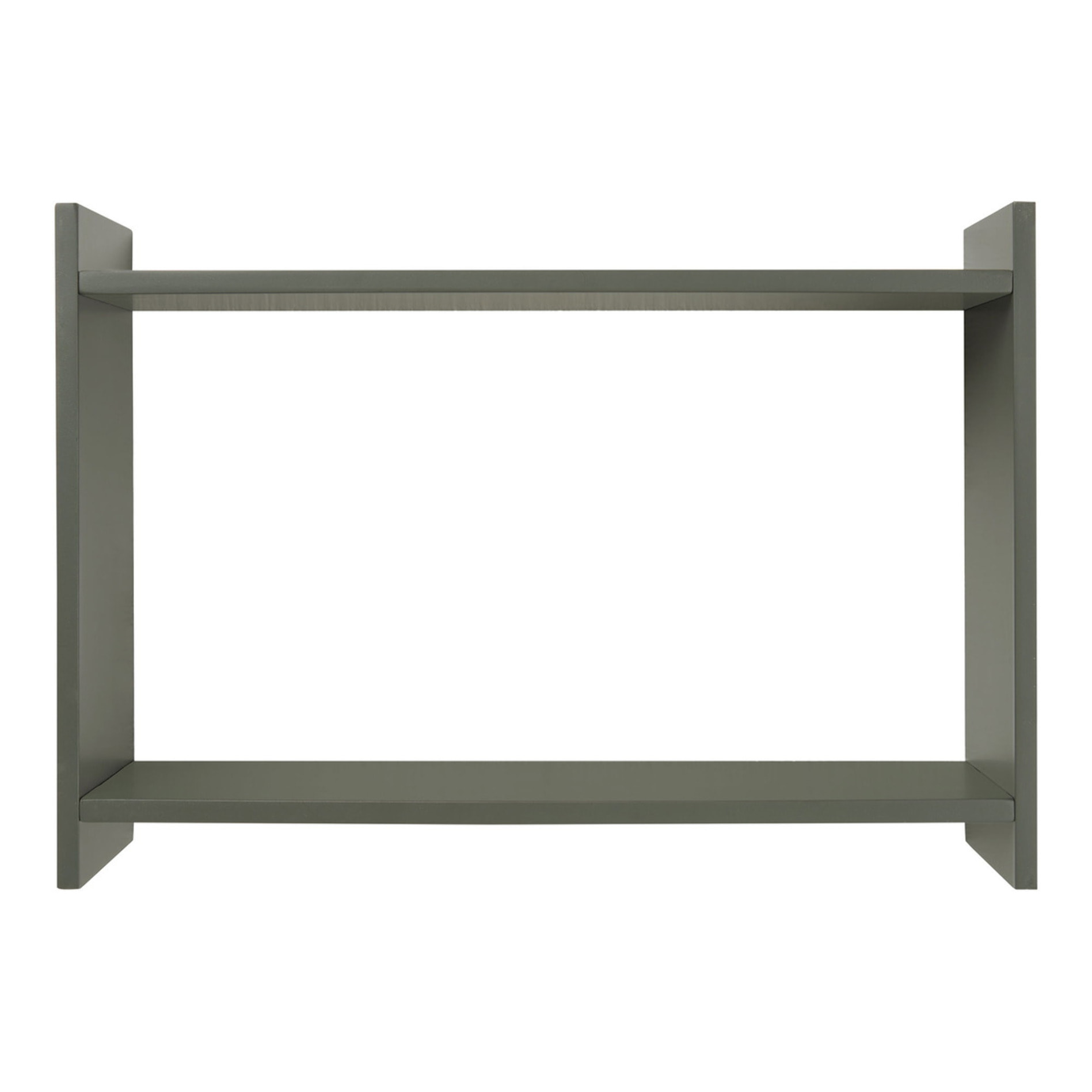 Mensola da parete Bamberg in MDF verde 50x14,5x35 cm