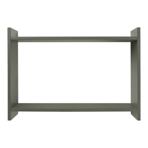 Mensola da parete Bamberg in MDF verde 50x14,5x35 cm