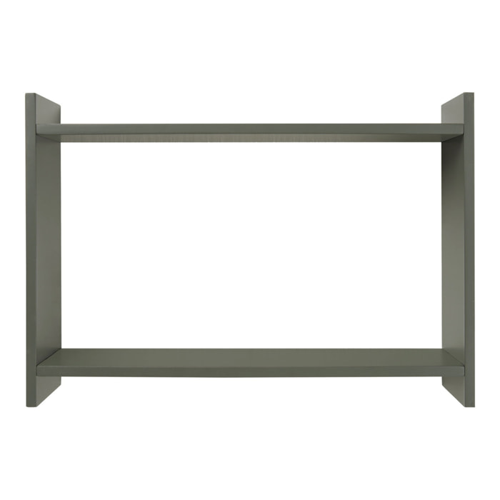 Mensola da parete Bamberg in MDF verde 50x14,5x35 cm