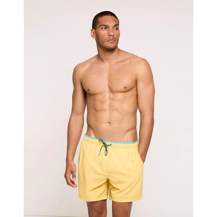 Bañador Liso con Cordón Amarillo - Foxly