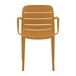 Set Da 4, Poltrona Itaca In Polipropilene Ambra