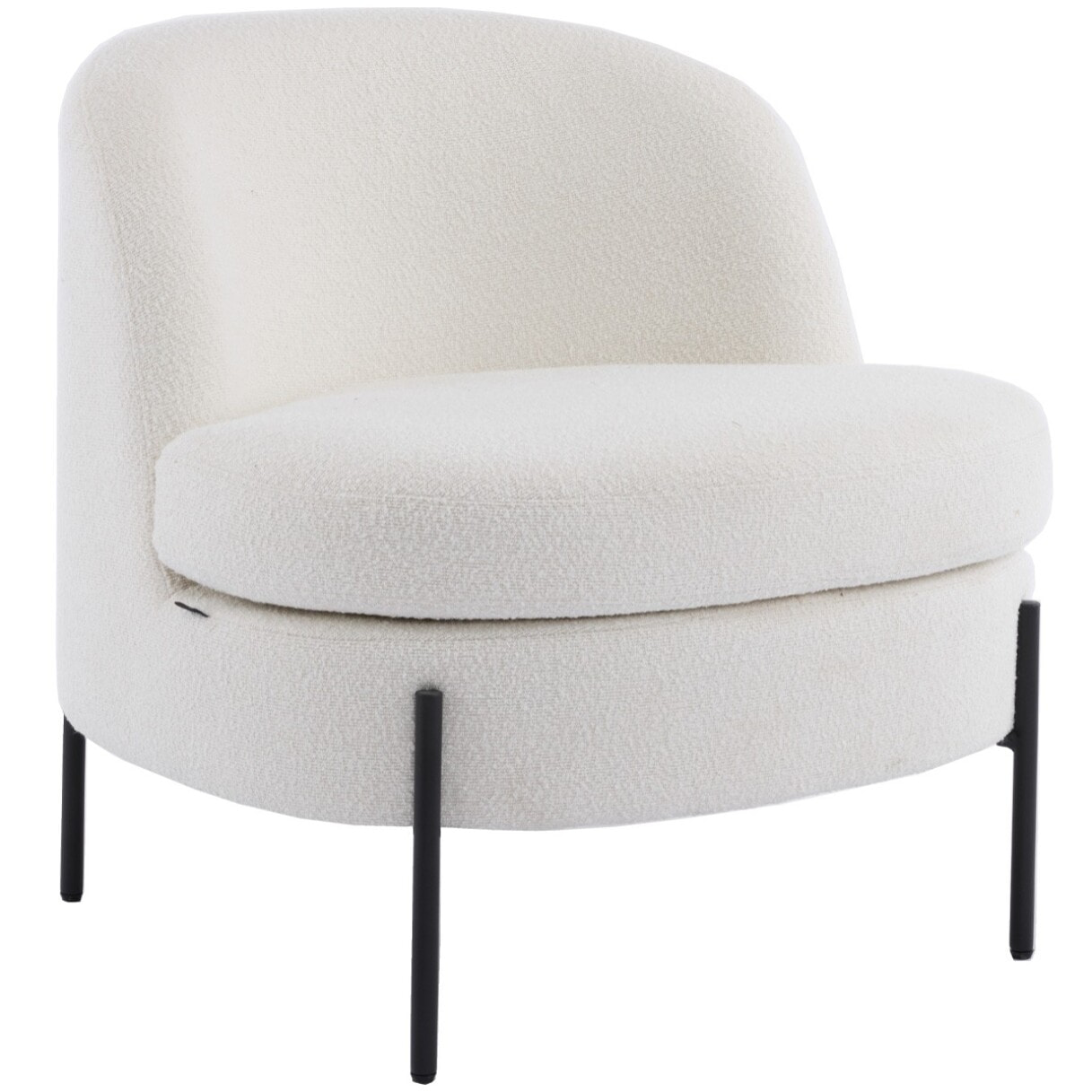 Fauteuil en tissu bouclé - VIANNEY