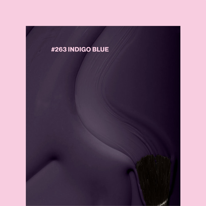 Pink Gellac 262 Indigo Blue Gellak 15ml - Glanzende Blauwe Gel Lak Nagellak - Gelnagels Producten - Gel Nails