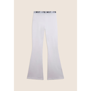 Pantaloni sportivi aderenti con fondo super flare