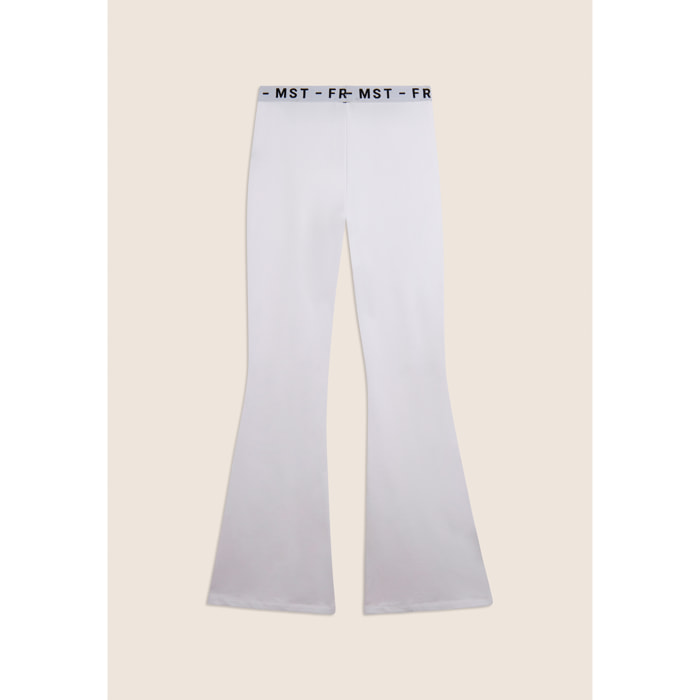 Pantaloni sportivi aderenti con fondo super flare