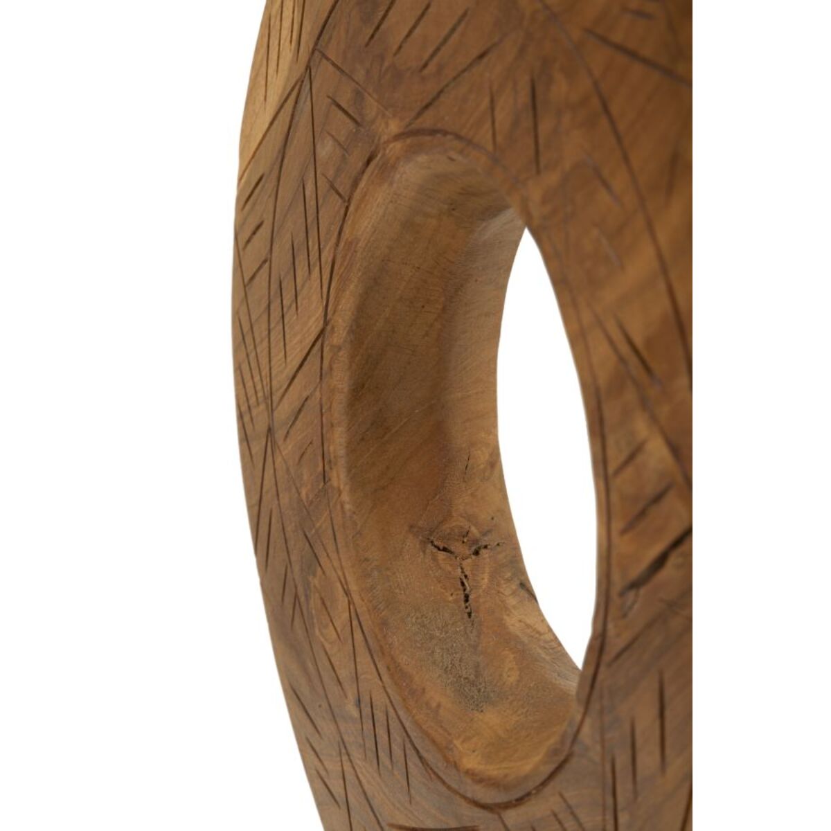 SCULTURA DORAT IN TEAK RICICLATO CM 28X10X38 (PEZZI UNICI - NON RIP. IN SERIE)