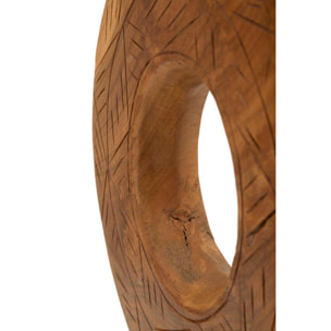 SCULTURA DORAT IN TEAK RICICLATO CM 28X10X38 (PEZZI UNICI - NON RIP. IN SERIE)