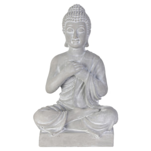 Bouddha Assis Ciment 27cm