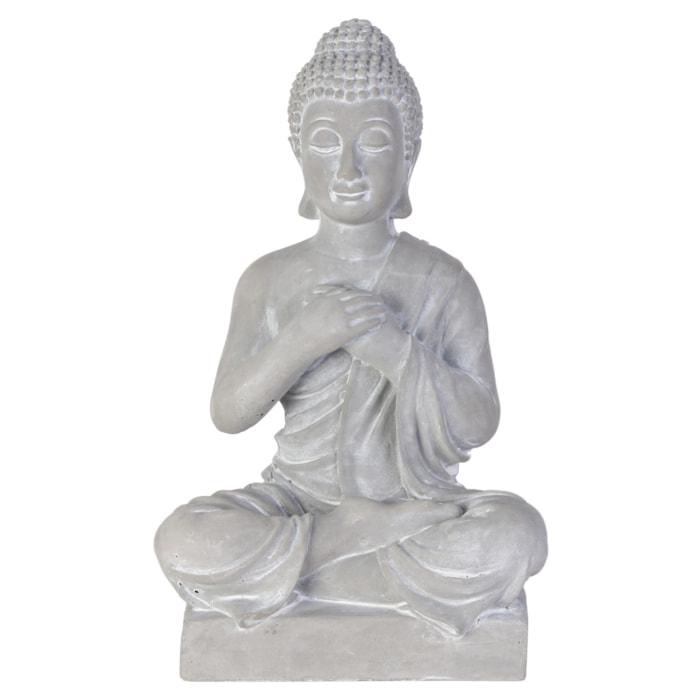 Bouddha Assis Ciment 27cm