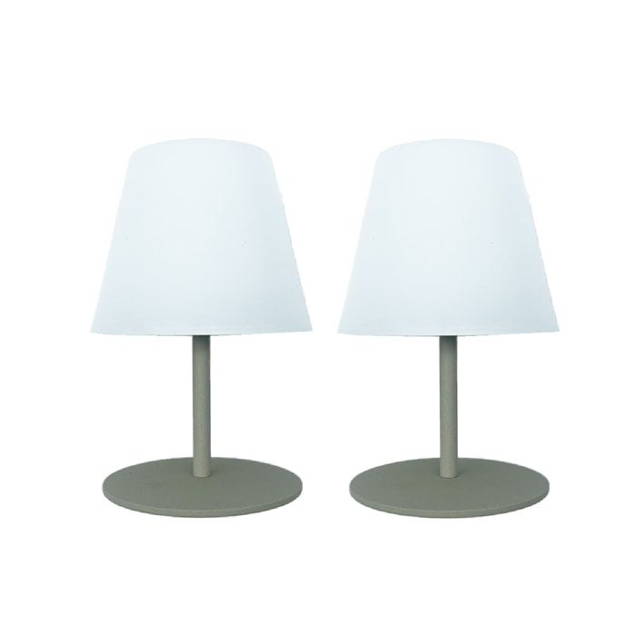 Set de 2 lampes de table TWINS H16CM