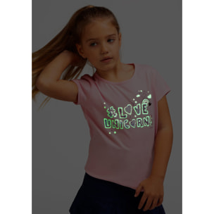 Camiseta de Niña Rosa Love Unicorns