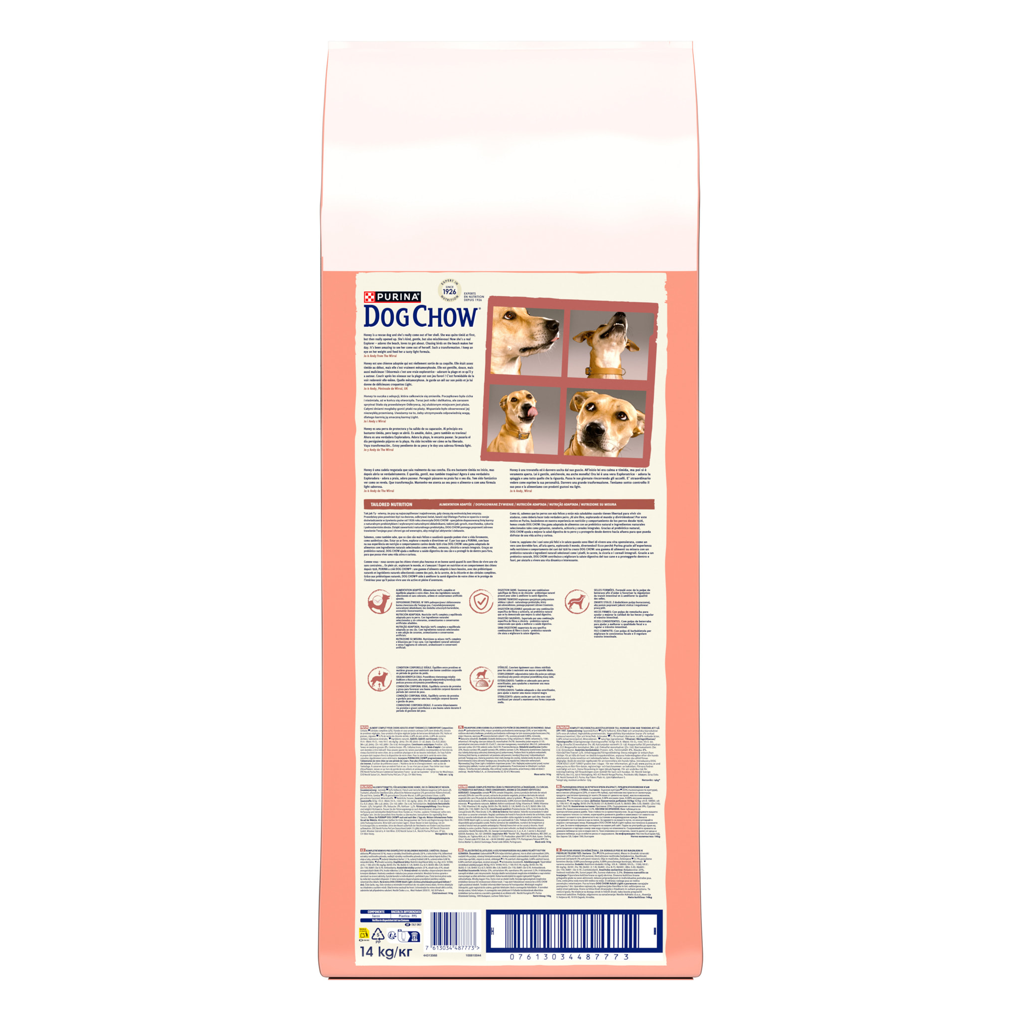 DOG CHOW Chien Light Dinde 14KG