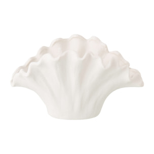 J-Line Vase Fleur - porcelaine - blanc - small