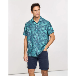 Camisa Manga Corta Azul - Westy