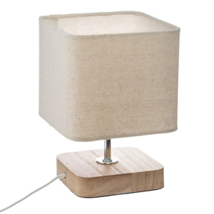 Lampe "Toxey" beige H21cm