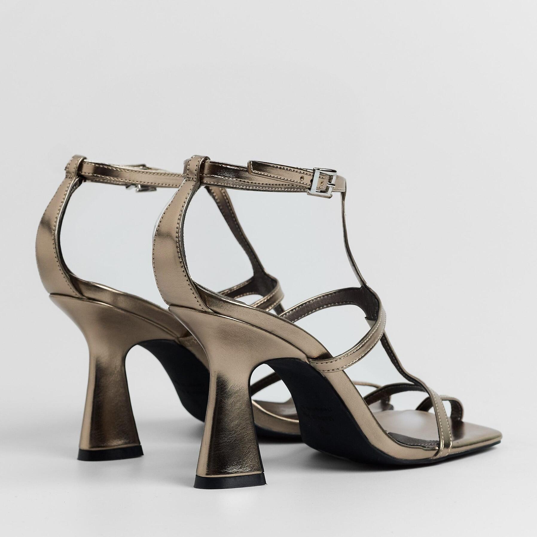 Sandalias de tacón - Anne Metalizado - 10 cm