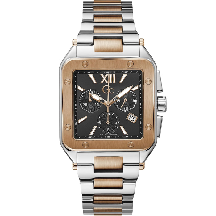 Gc Reloj Cronógrafo De Cuarzo Gc Couture Square Mens