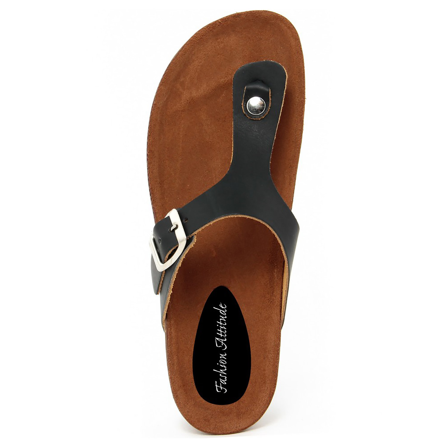 Sandalo flat Donna colore Nero