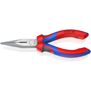 Pince demi-ronde avec tranchant - KNIPEX - 160 mm avec tranchant - 25 02 160