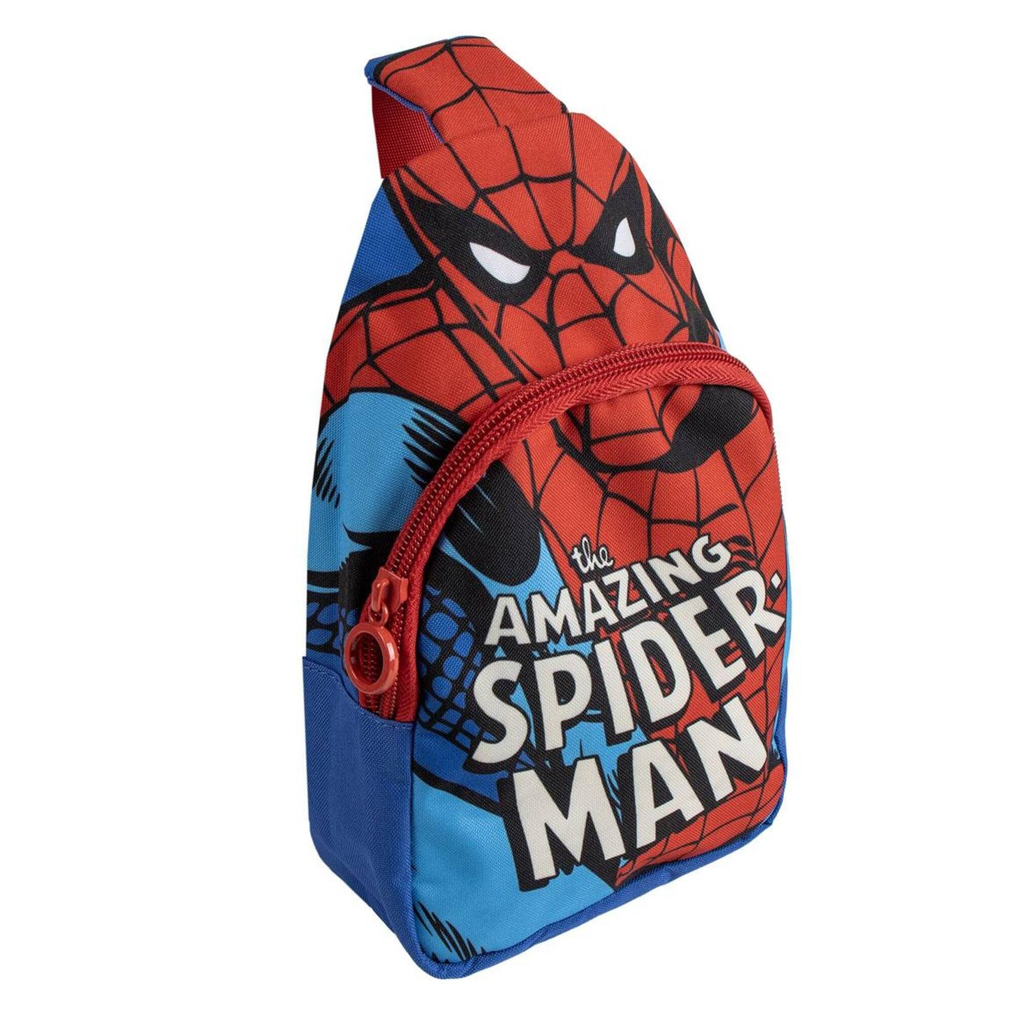 Mochila infantil estilo bandolera spiderman