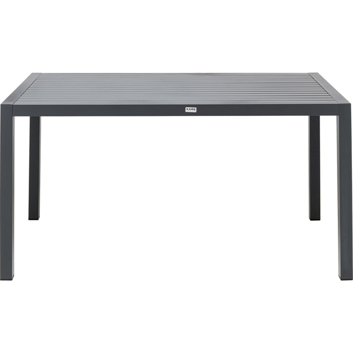 Table de jardin Madagascar 140x80cm noire Kare Design