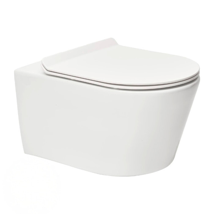Pack Bâti-support Roca Active+WC sans bride SAT Brevis+plaque chrome mat (RocaActiveBrevis-2-DE)