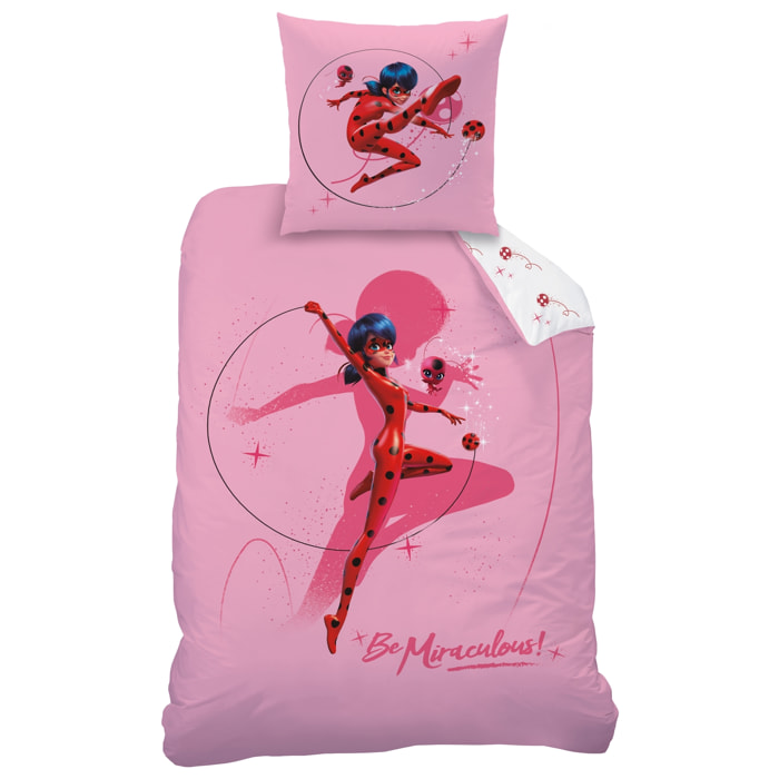 Parure de lit imprimée 100% coton, MIRACULOUS LADYBUG SHADOW