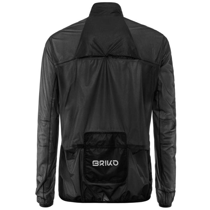 Briko - Giubbotti, Uomo Donna, Nero - GRANFONDO RAIN JACKET