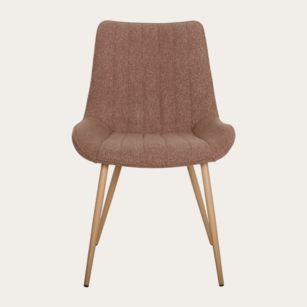 Chaise rembourrée Roma -tapissé-couleur taupe 55 x 85 x 61 cm