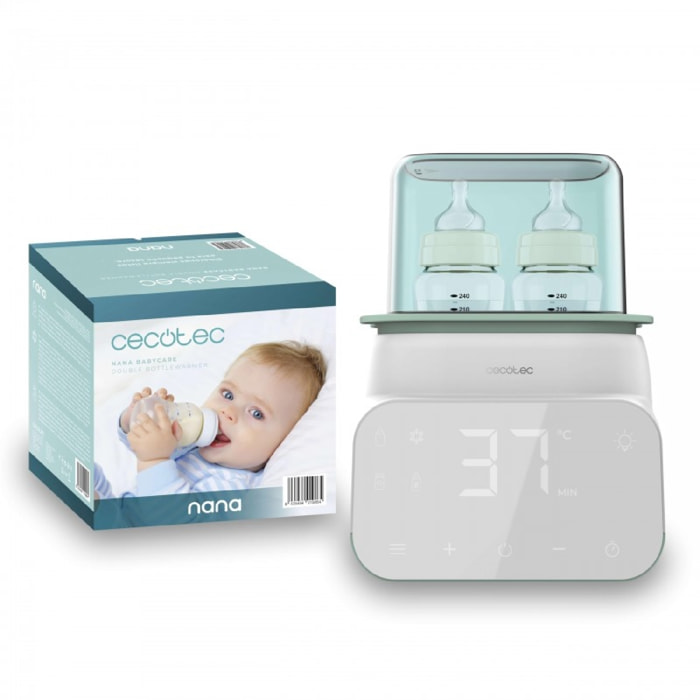 Cecotec Calientabiberones doble Nana BabyCare Double BottleWarmer