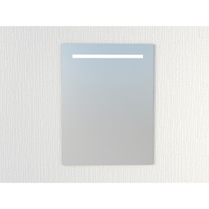 Miroir de salle de bain lumiére led horizontal Alday, 70x80cm