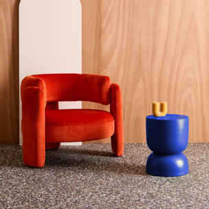 Table d'appoint, bout de canapé, table de chevet métal Ø32 x H42cm MADI