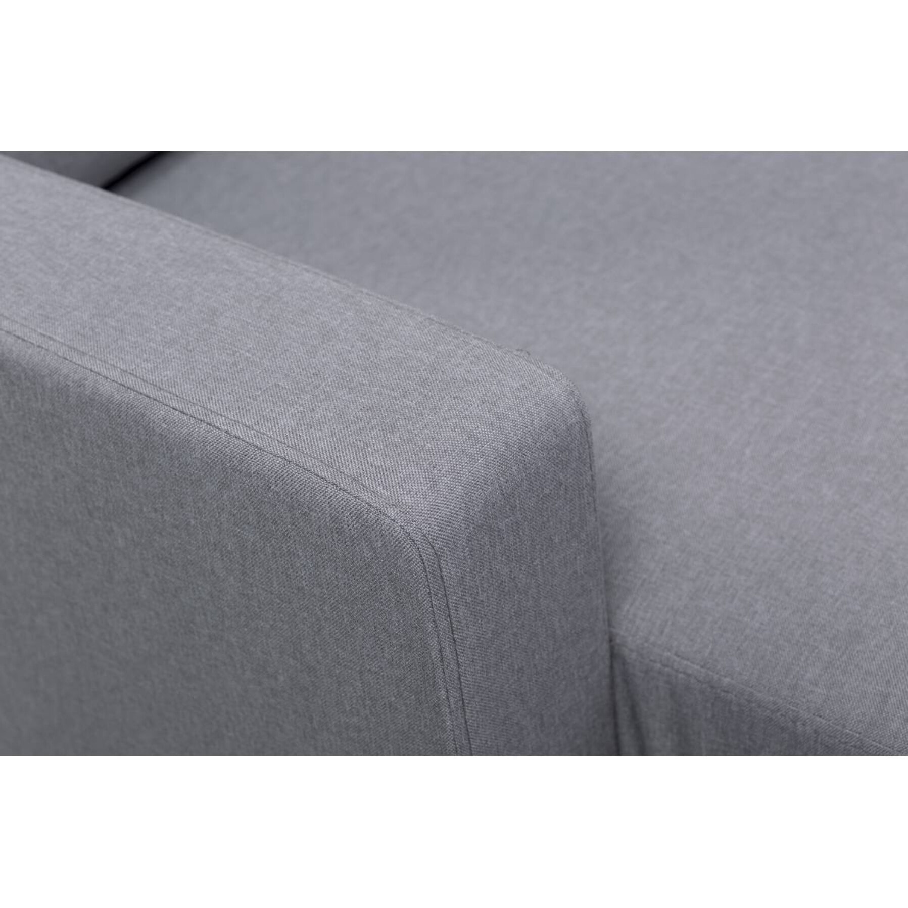 Canapé d'angle réversible en tissu "Gabby" -  3 places - Gris Clair