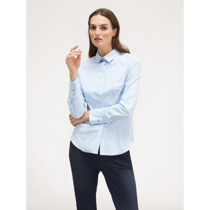 Motivi - Camicia in popeline a righe - Azzurro