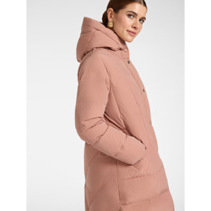 Elena Mirò - Piumino lungo in nylon trapuntato - Rosa