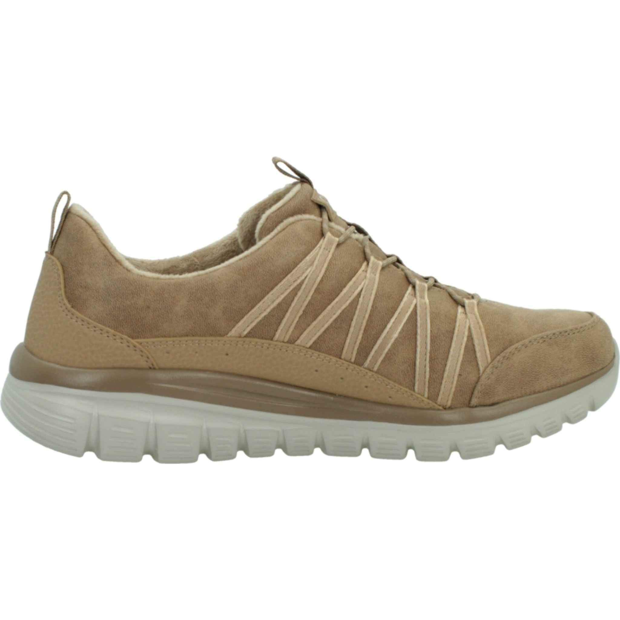 Sneakers De  Mujer 100889s Graceful Cozy Hug Marron Claro