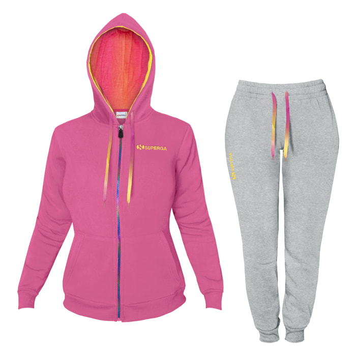 Tuta Donna SUPERGA Cotone Felpato Full Zip