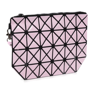 Pochette Zerbolò dal design geometrico, realizzata in PVC.