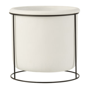 J-Line cache-pot suspendu - ciment - blanc - large - Ø 20 cm