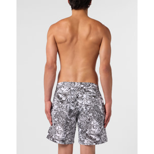 PHILIPP PLEIN Swimming Shorts Skull All-Over