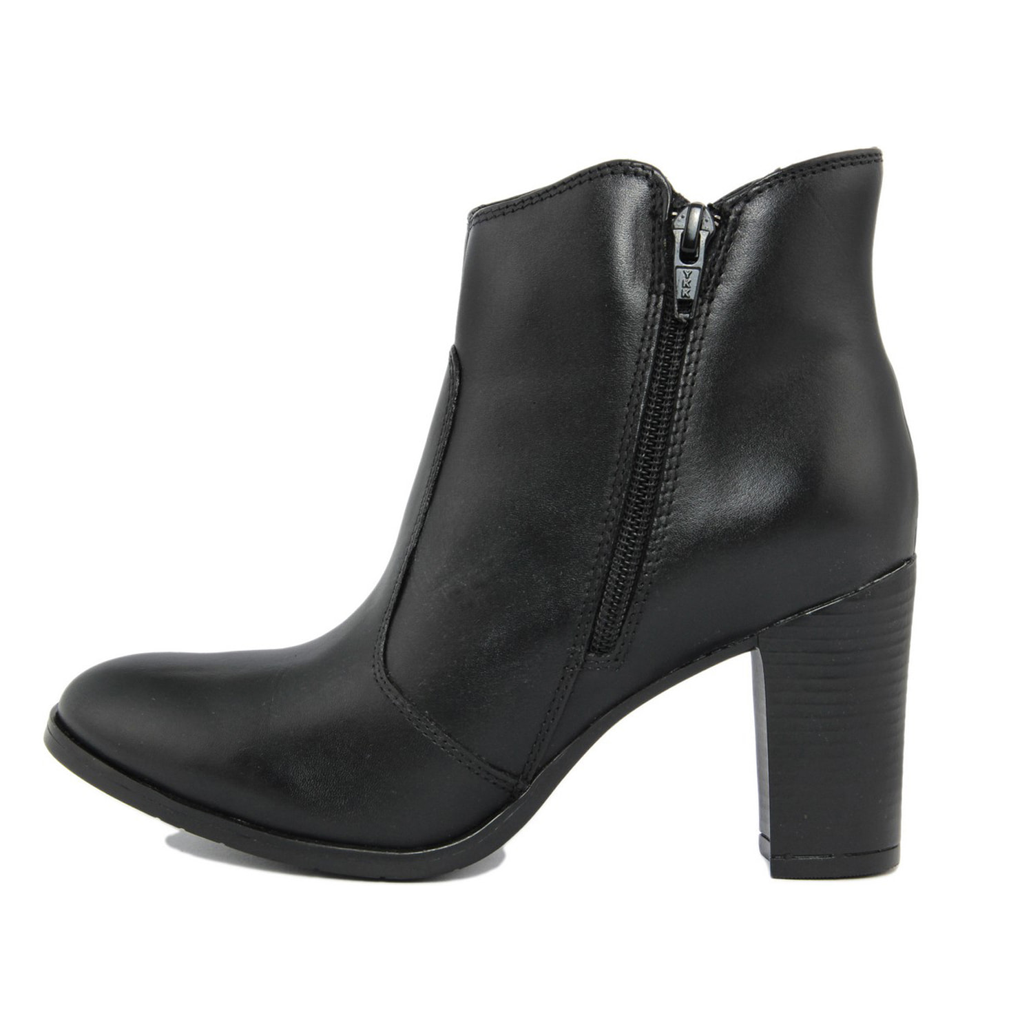 Stivaletti con Tacco Fashion Attitude in pelle color Nero