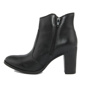 Stivaletti con Tacco Fashion Attitude in pelle color Nero