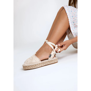 B&W Break&Walk - Sandali estivi in juta con zeppa per donna e bambina