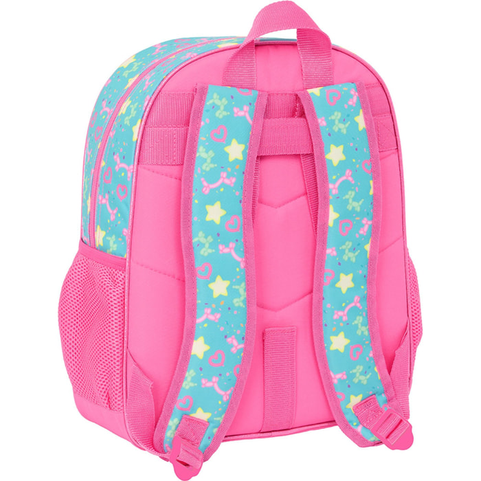 Mochila junior adapt.carro gabbys dollhouse "confetti"