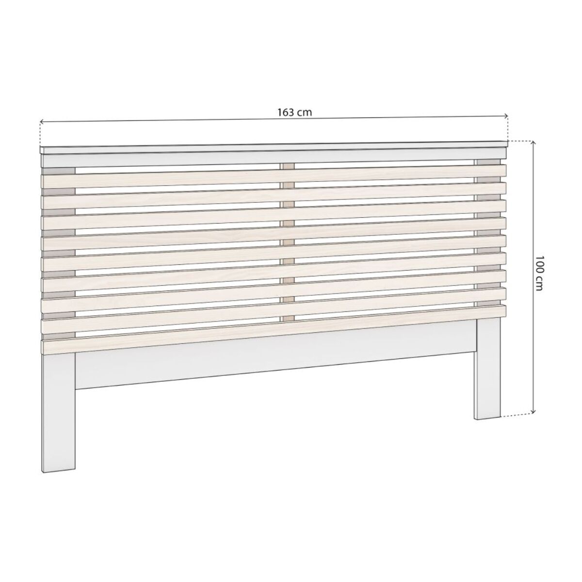 Cabecero Misty Blanco - Oak Soft