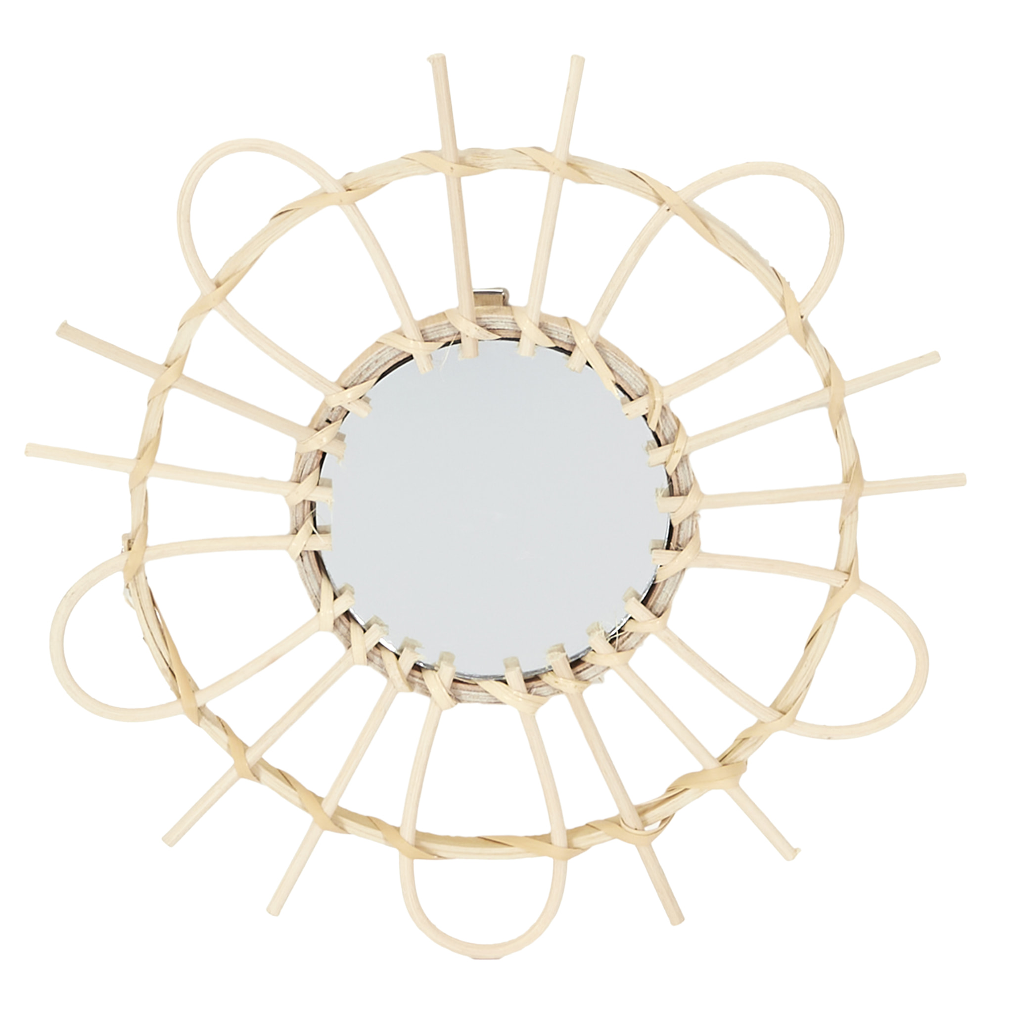 Miroir Rotin X3 28cm